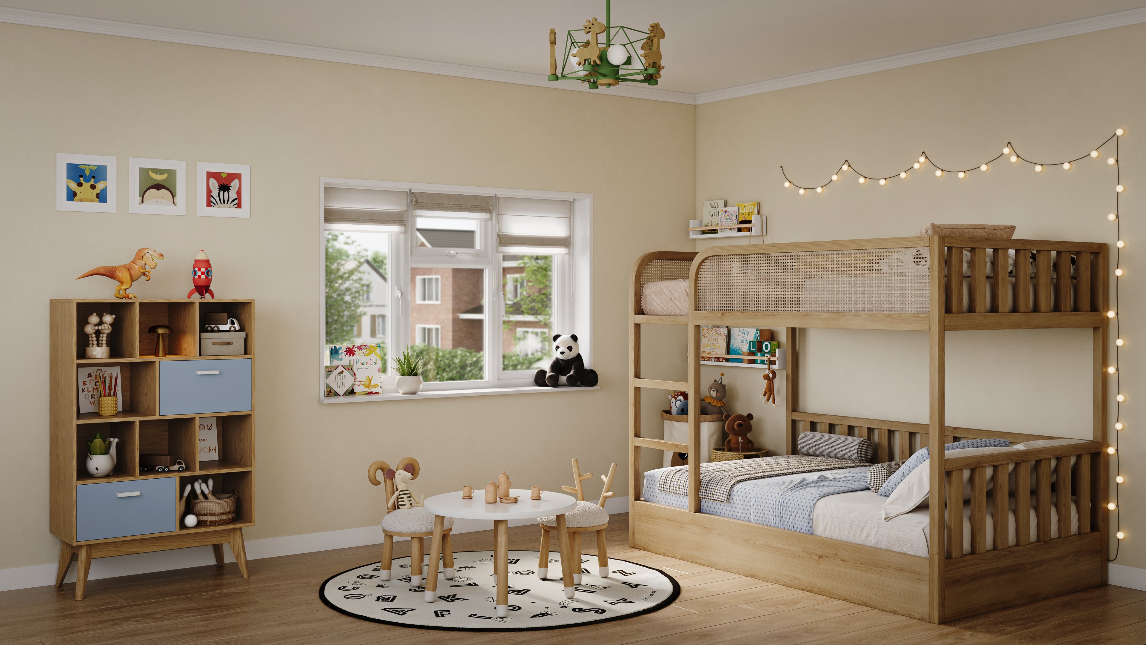 Double glazed window in a child’s bedroom, helping reduce heat loss and improve thermal comfort