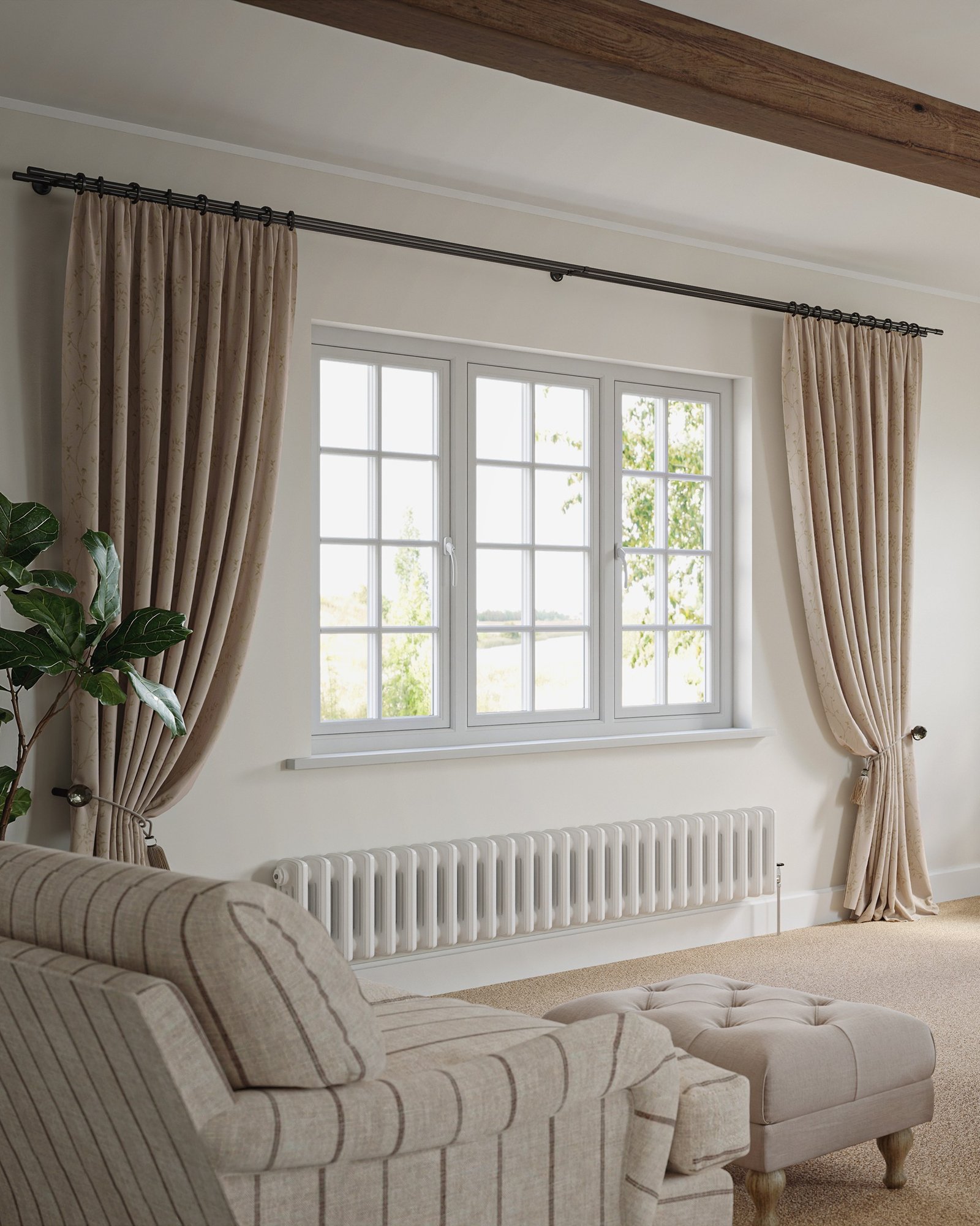 Living room 2 Flush with Sculptured Profiles