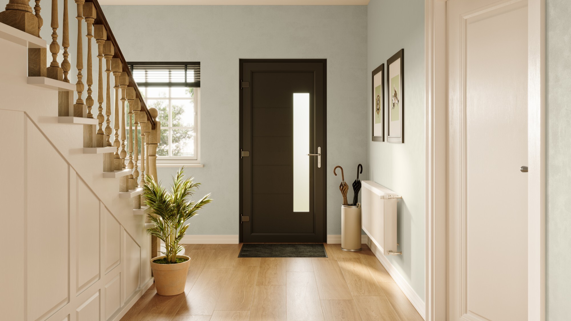 Entrance Hall 1 Rebated with Chamfered Profile-low