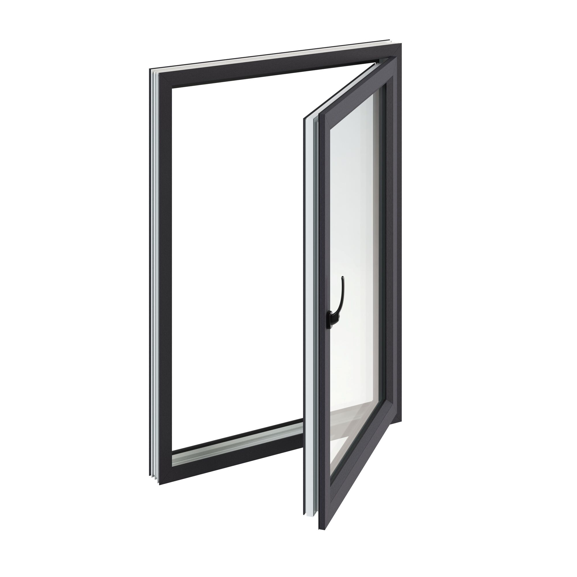 inward opening side hung low