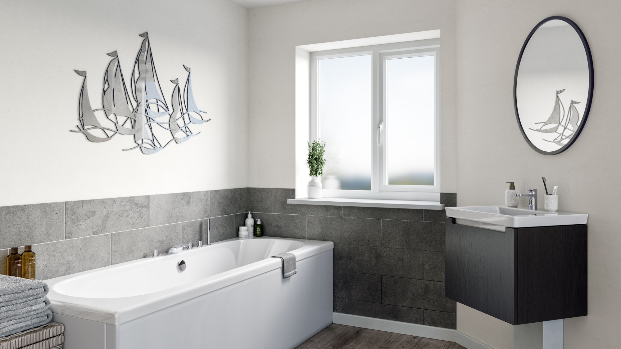 Bathroom 2 Rebated with Chamfered Profile-low