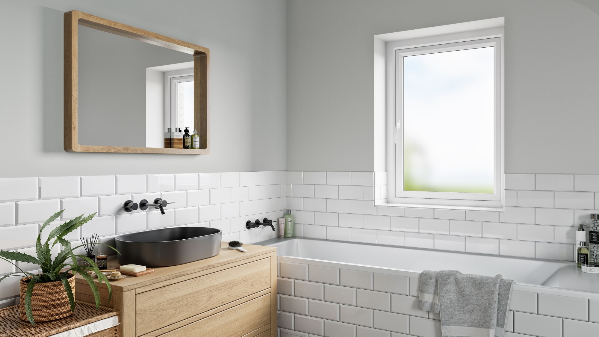 Bathroom 1 Rebated with Sculptured Profile-low