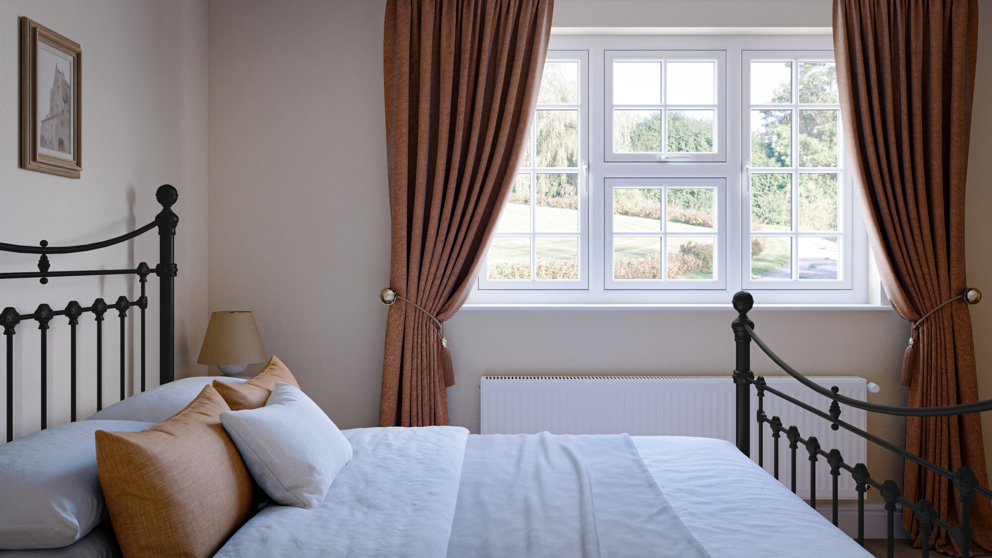 Bedroom 1 Flush with Sculptured Profile-low