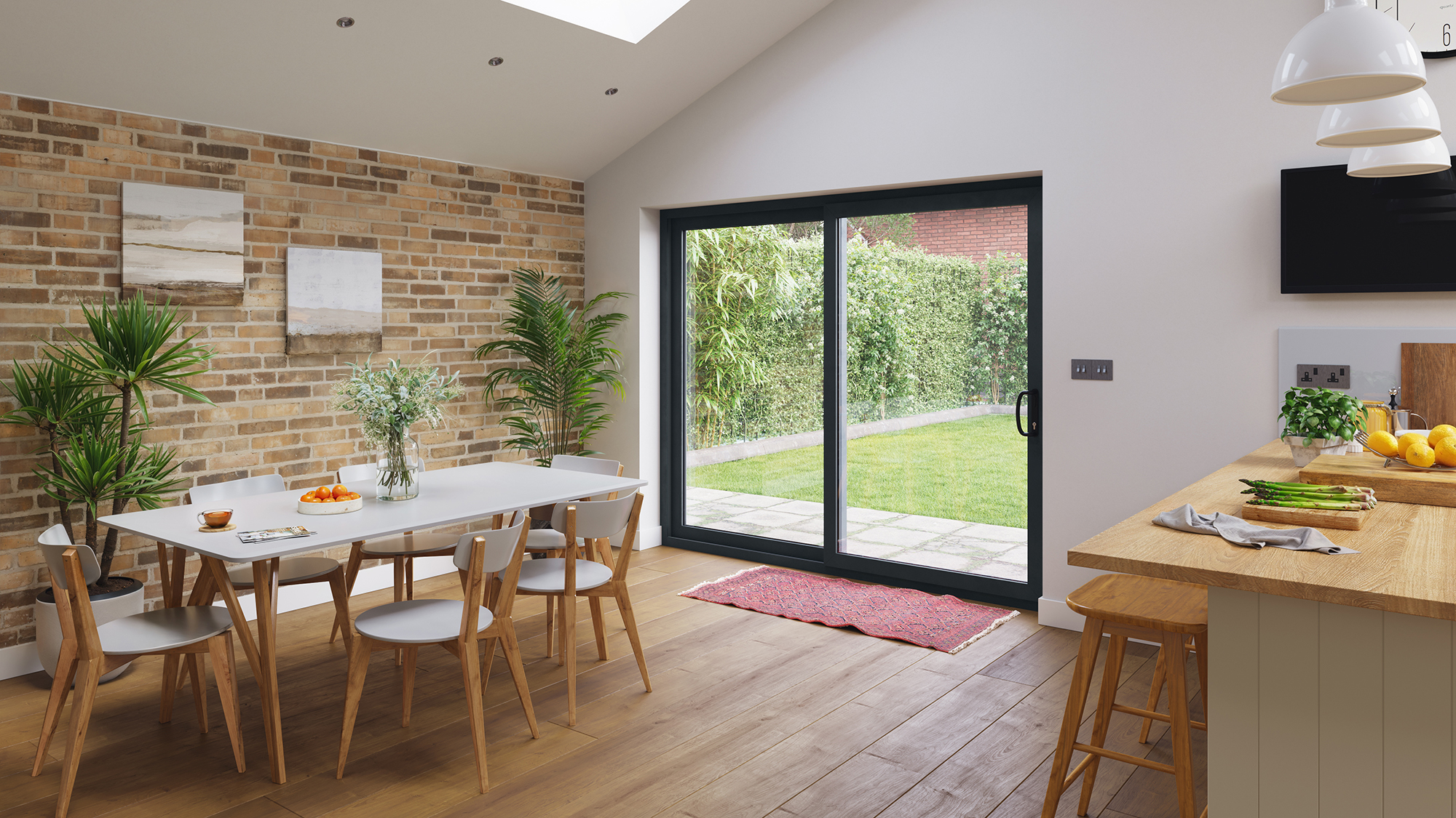 Dining Room with sliding door low res
