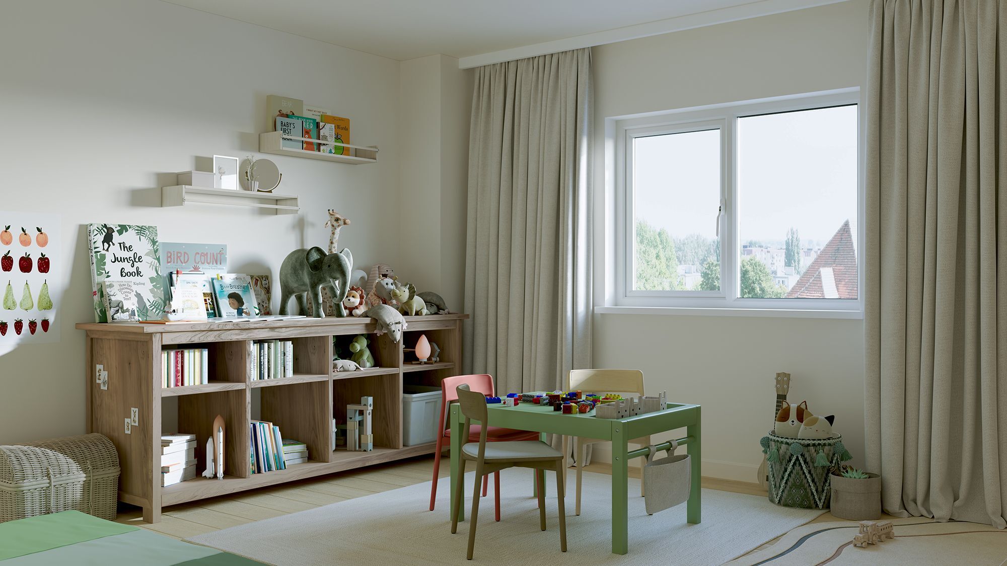 Playroom 1 Rebated with Chamfered Profiles-super low