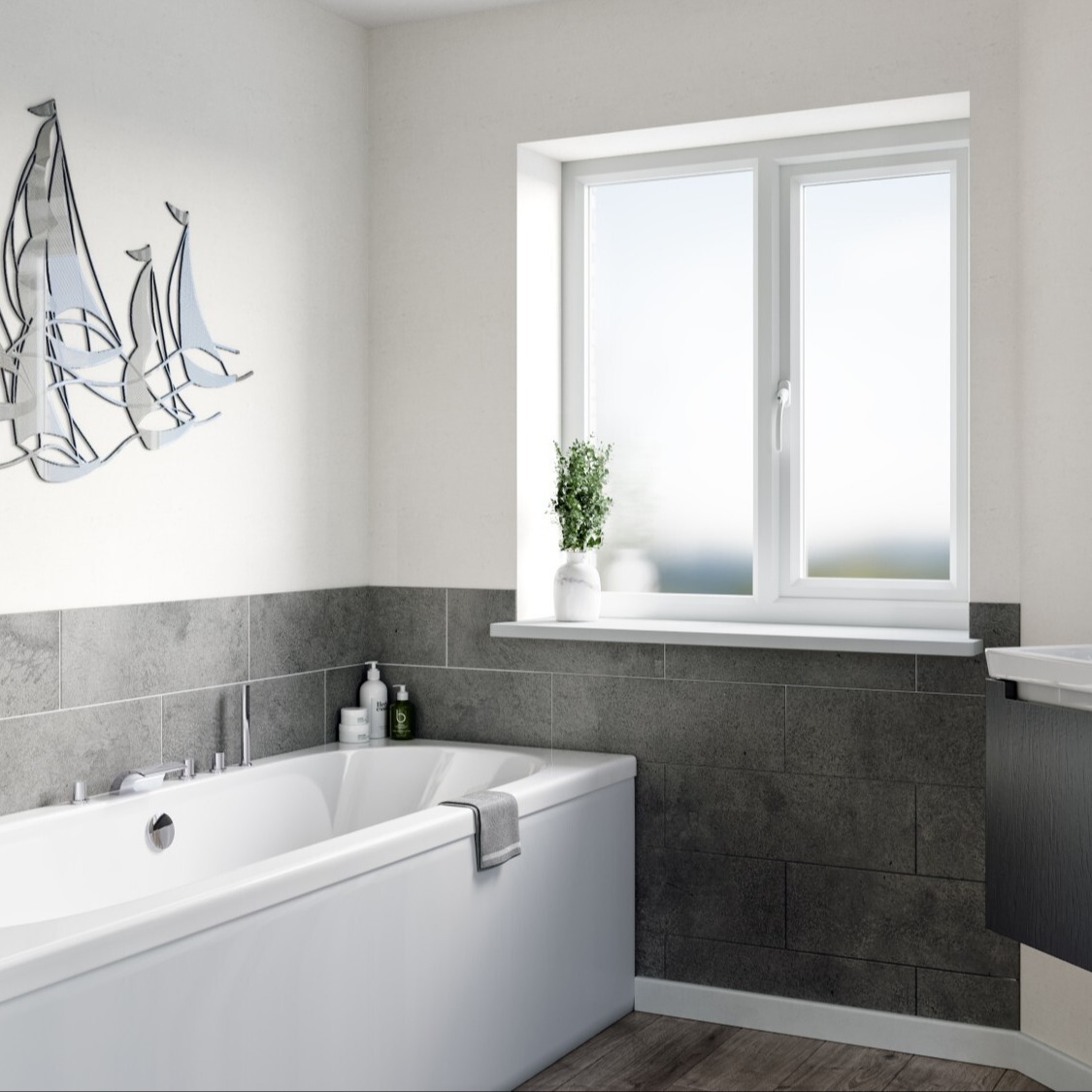 Bathroom 2 Rebated with Chamfered Profile-low